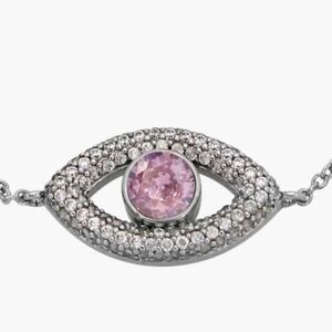 Kurt Geiger Pink Evil Eye Bracelet